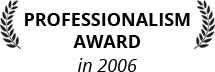 Professionalism Award in 2006