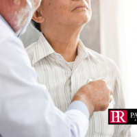 Doctor and patient discussing cancer diagnosis.